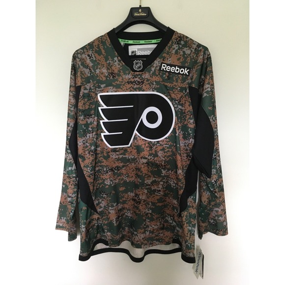 Philadelphia Flyers Wayne Simmonds #17 Jersey Mens XL NHL Reebok Camo Military